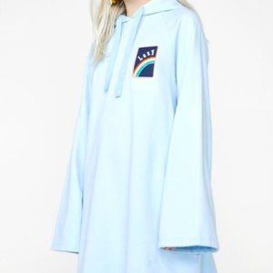 Lazy Oaf OVER THE RAINBOW HOODIE DRESS